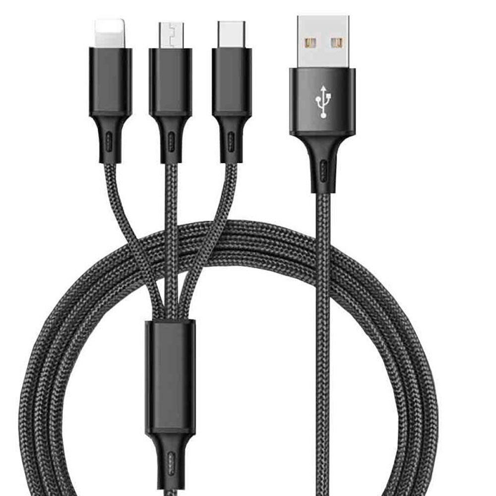 3-in-1 Charging Cable ( Lightning - USB C- Micro USB)