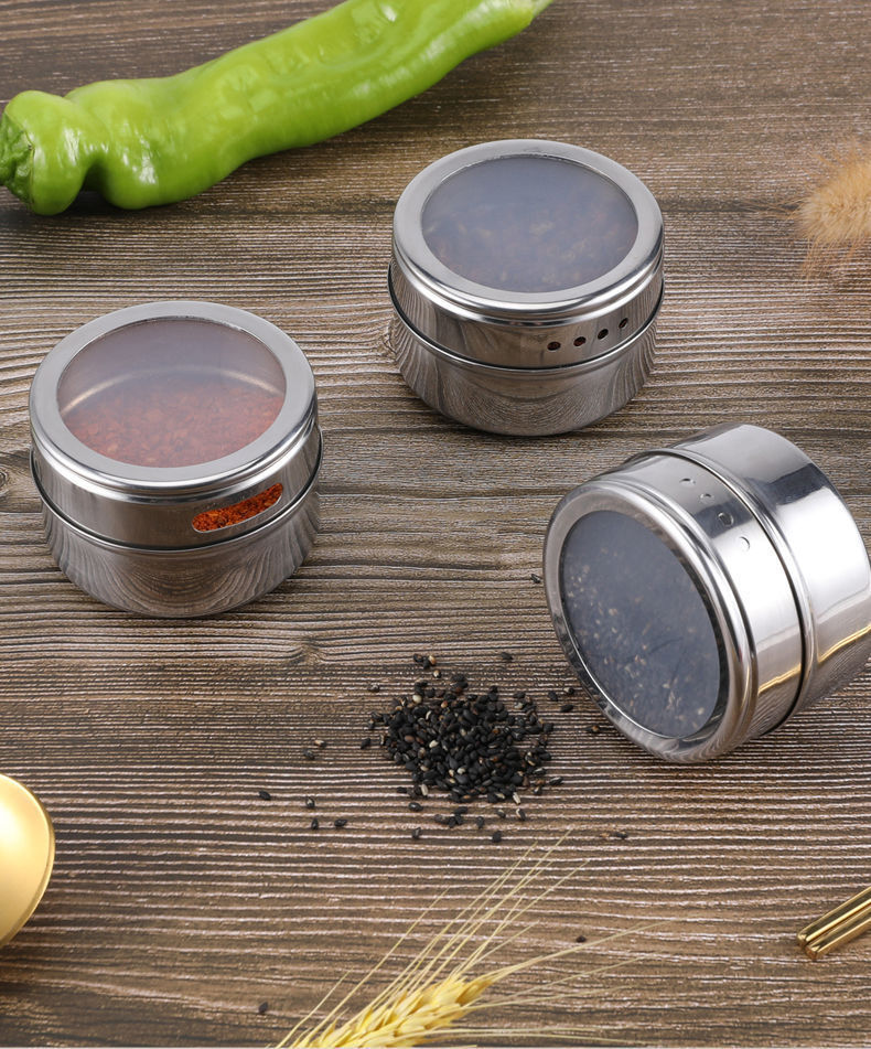 Wall-mounted Magnetic Condiment Box
