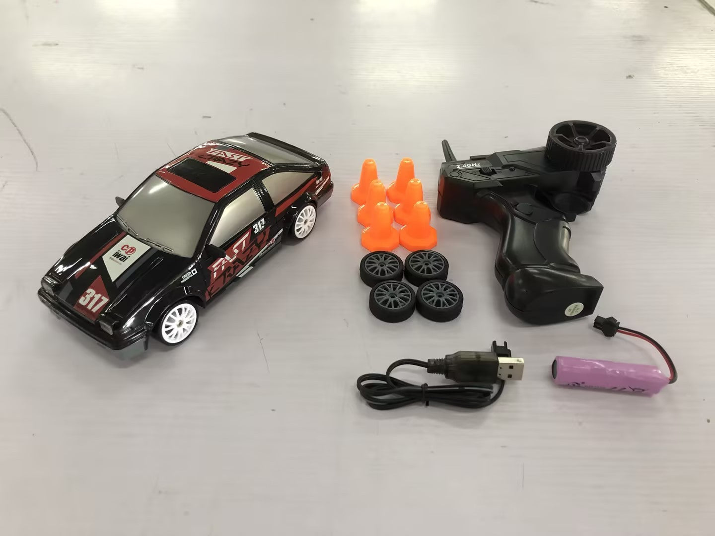 2.4G Drift RC Car - 4WD Remote Control GTR Model AE86