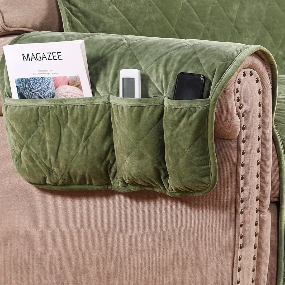 Non-Slip Sofa Cushion With Solid Crystal Plush