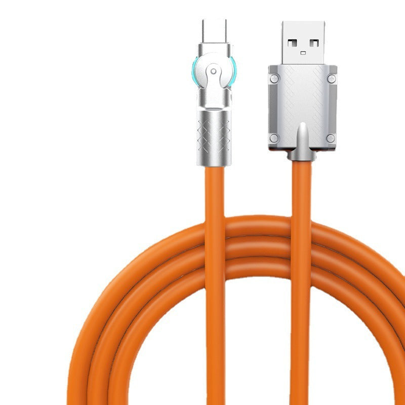 Rotating Type C Data Cable Super Fast Charging