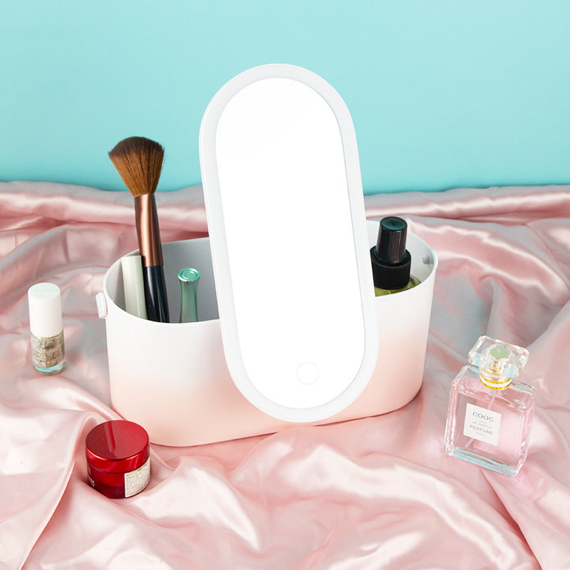 Portable Mirror With Lamp