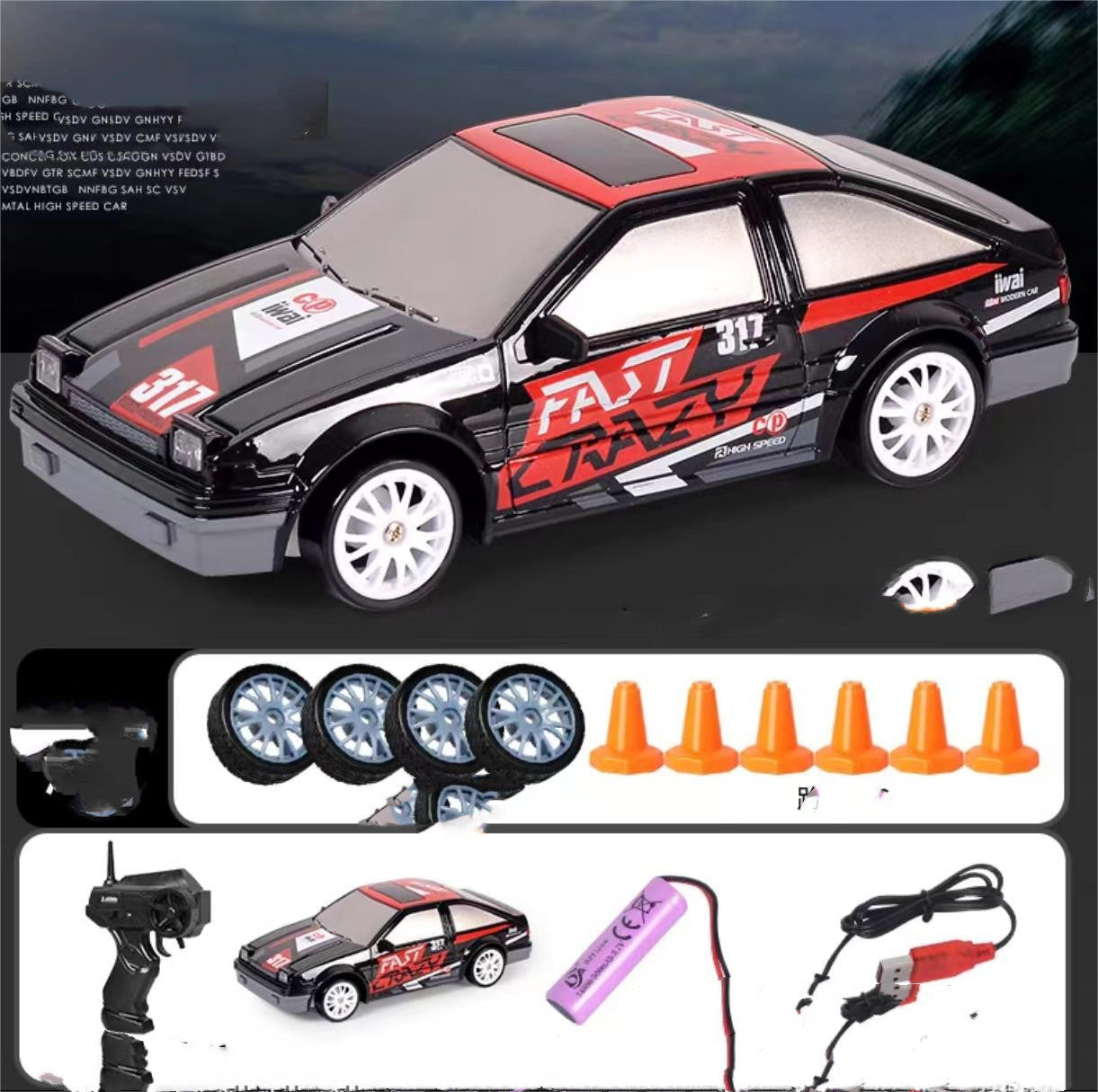 2.4G Drift RC Car - 4WD Remote Control GTR Model AE86