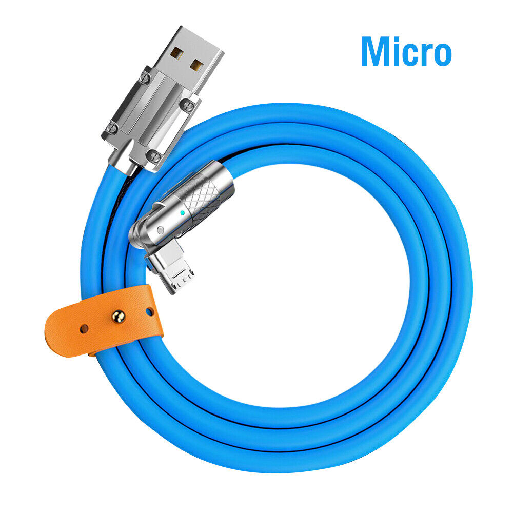 Rotating Type C Data Cable Super Fast Charging