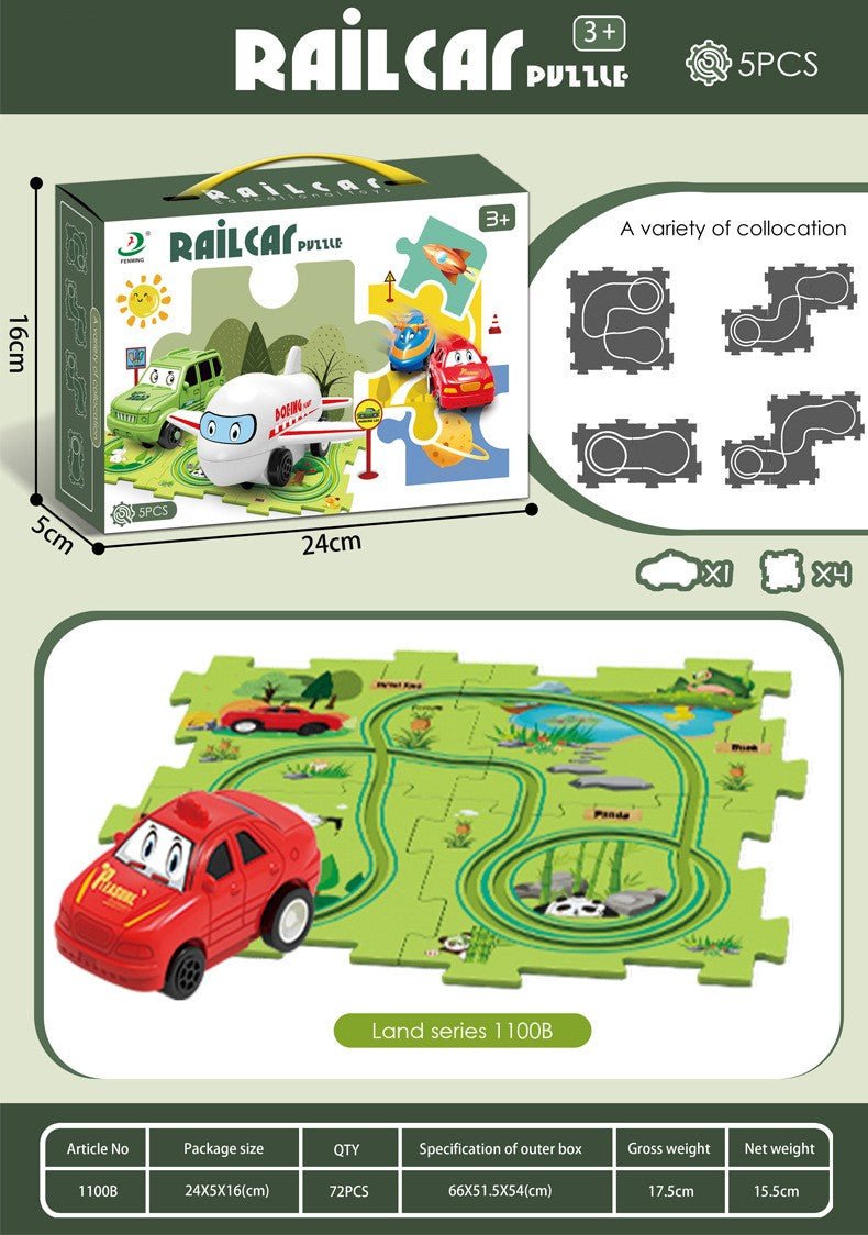 Rail Car Toy DIY Puzzle