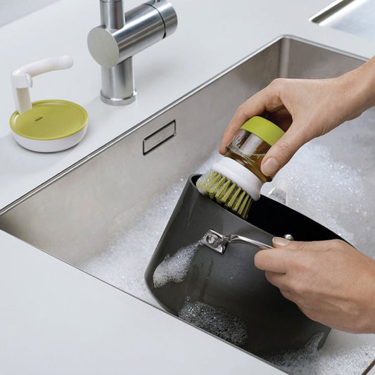 Washing Brush With Liquid Scrubbing Cleaner