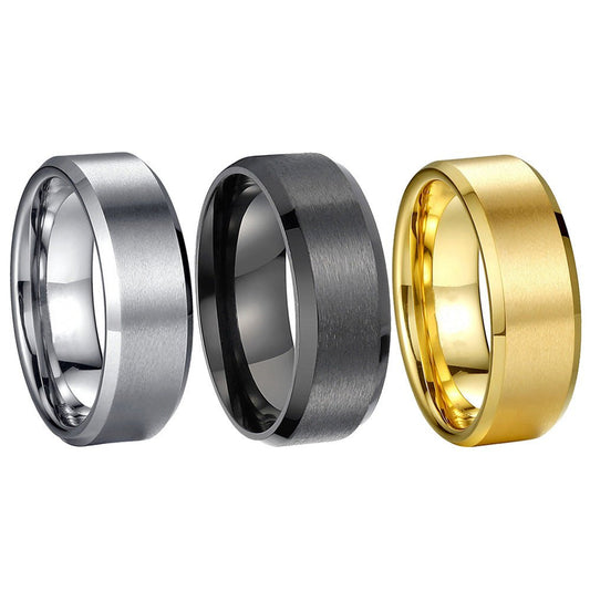 Simple Stainless Steel Ring Men