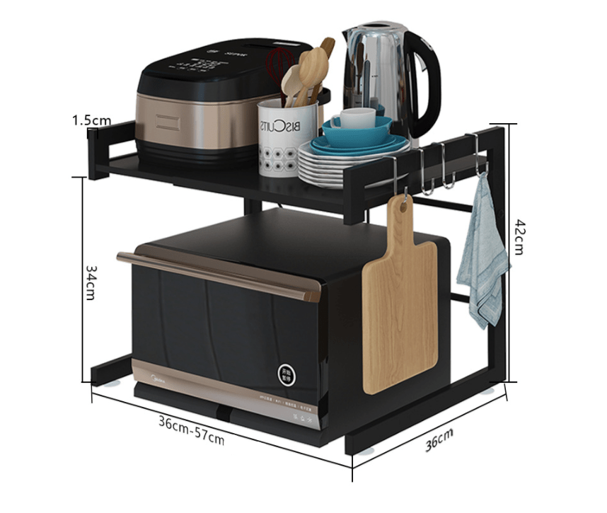 Retractable Kitchen Microwave Rack