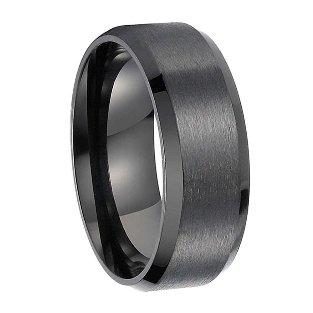 Simple Stainless Steel Ring Men