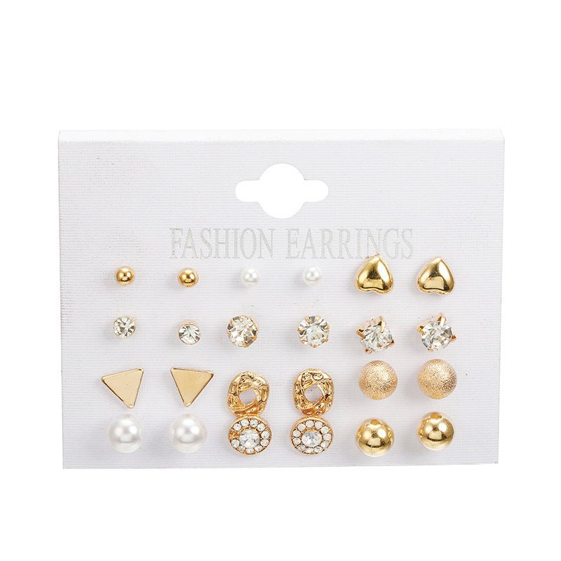 Crystal Pearl Earrings For Women